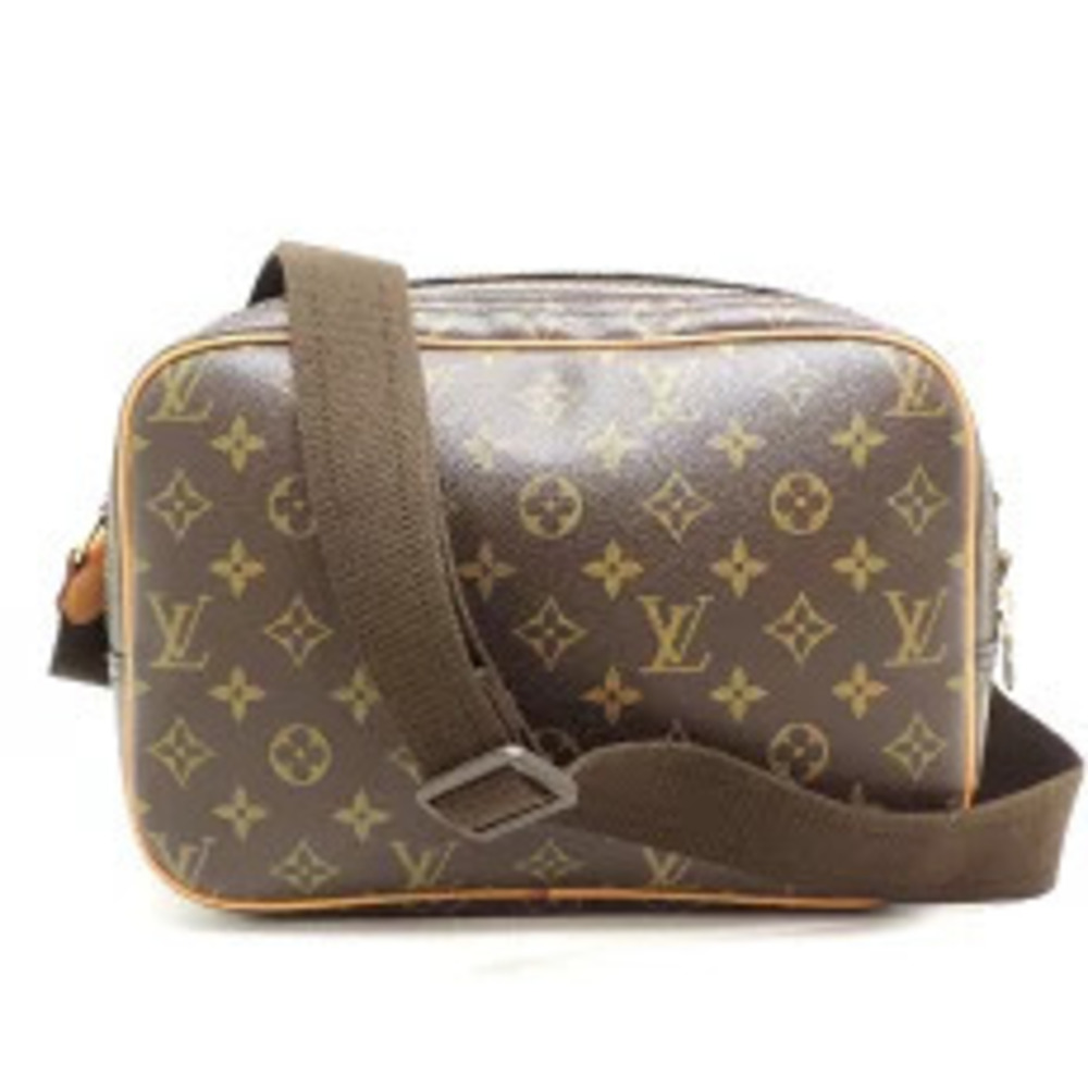 Louis Vuitton Reporter Ebene Shoulder Bag Brown Monogram Brown
